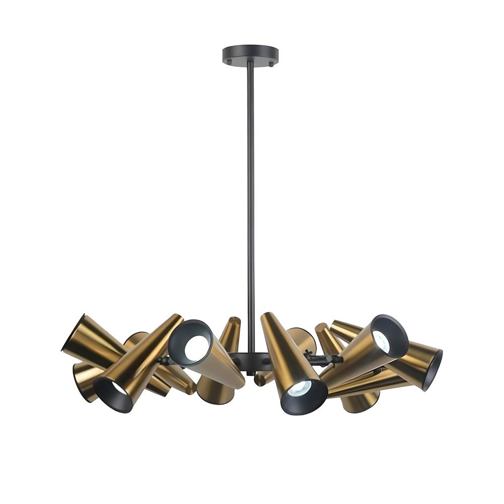 ไฟช่อ LUMAX 01-02971 สีทองรมดำ 12 หัว