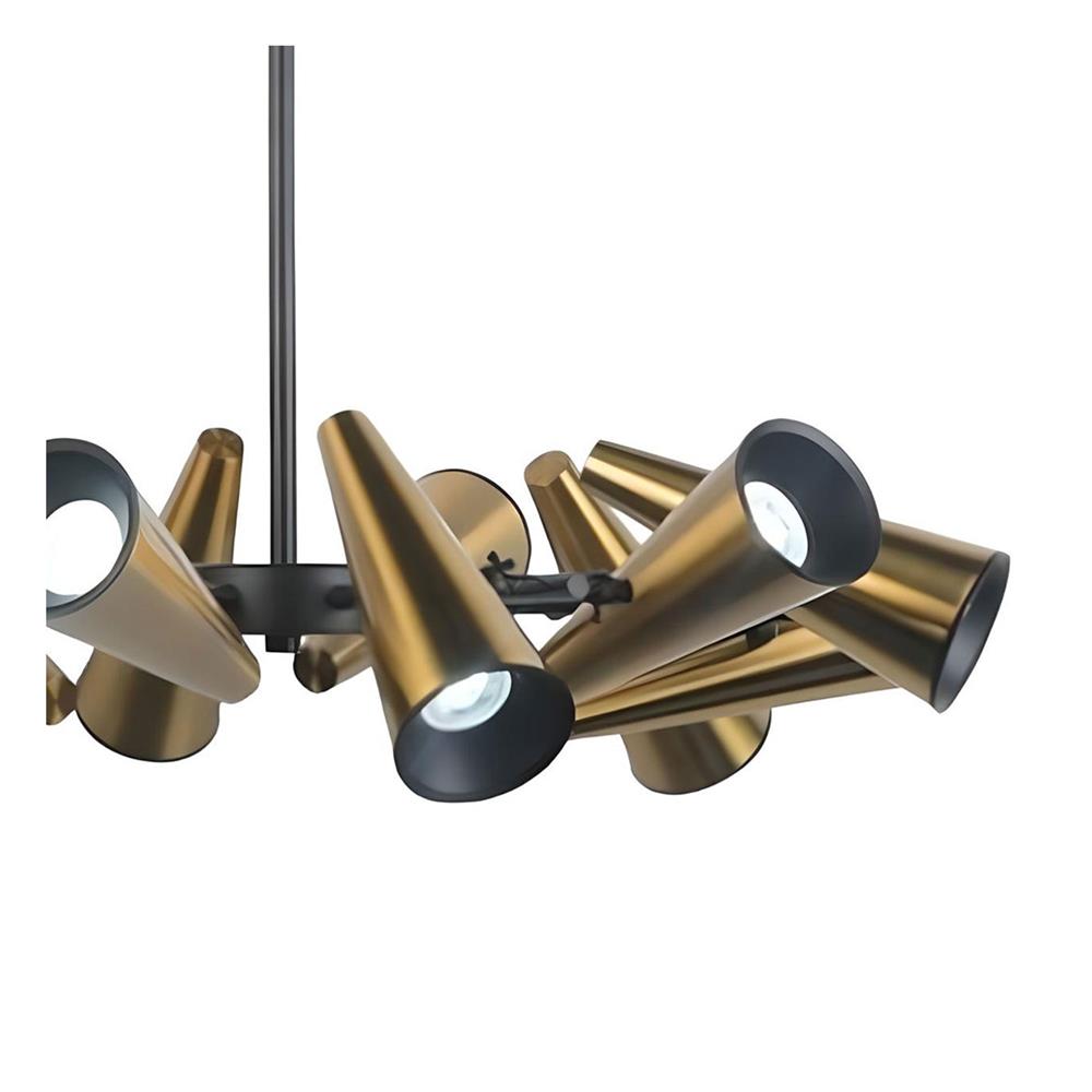 ไฟช่อ LUMAX 01-02971 สีทองรมดำ 12 หัว