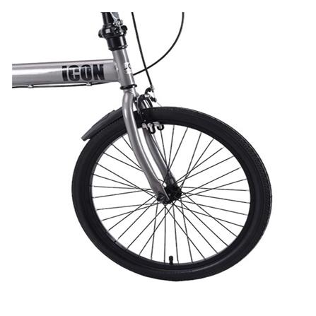 จักรยานพับ 20 นิ้ว JOY BICYCLE ICON สีเทา_4