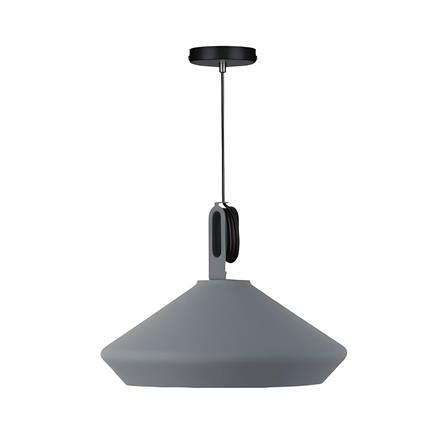 ไฟช่อ L&E 01-02952 สีเทา 1 หัว_0