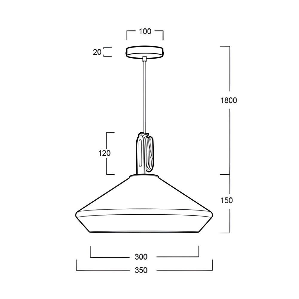 ไฟช่อ L&E 01-02951 สีขาว 1 หัว