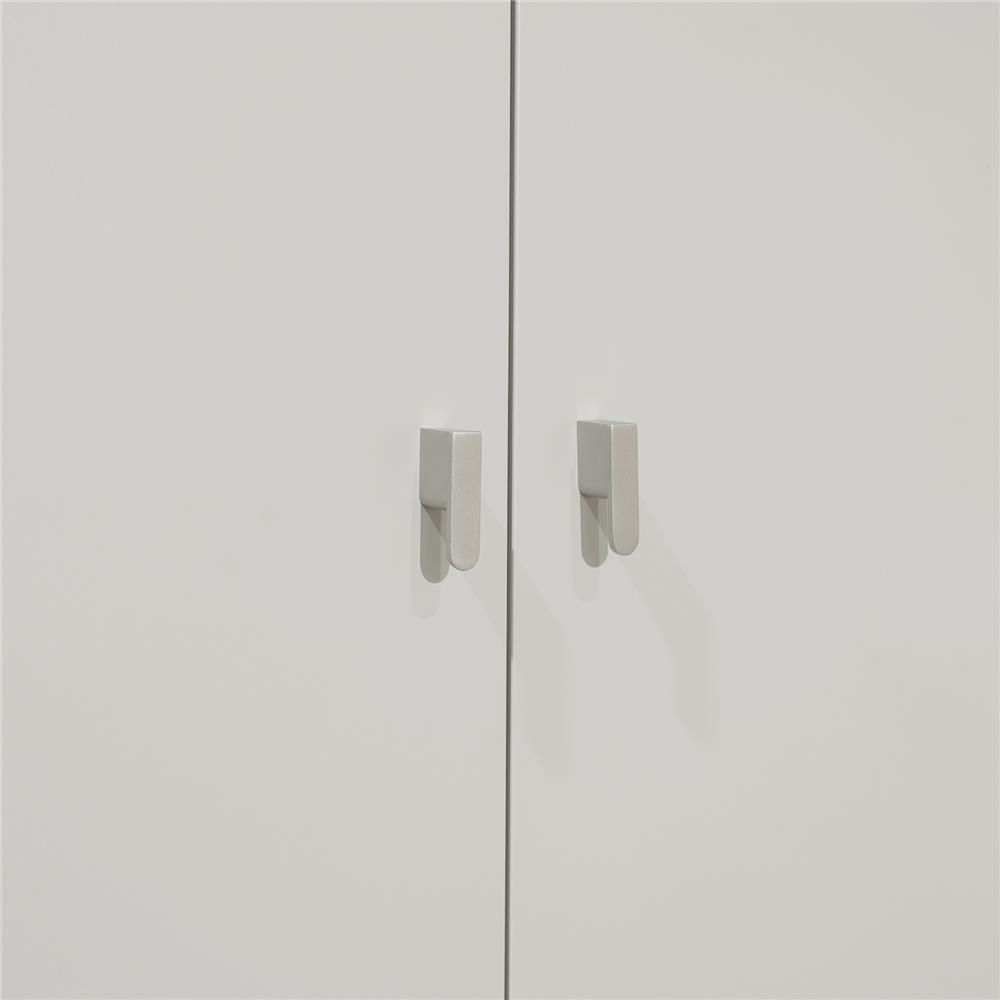 ตู้เสื้อผ้า 4 บานเปิด FURDINI CURVE 160 ซม. สีเทา