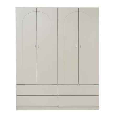 ตู้เสื้อผ้า 4 บานเปิด FURDINI CURVE 160 ซม. สีเทา_1