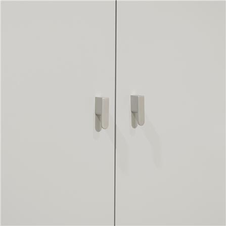 ตู้เสื้อผ้า 4 บานเปิด FURDINI CURVE 160 ซม. สีเทา_2