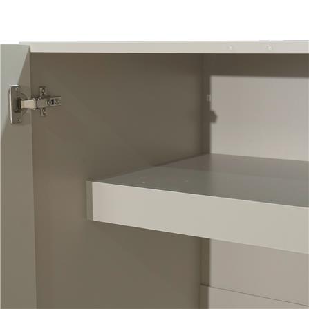 ตู้เสื้อผ้า 4 บานเปิด FURDINI CURVE 160 ซม. สีเทา_4