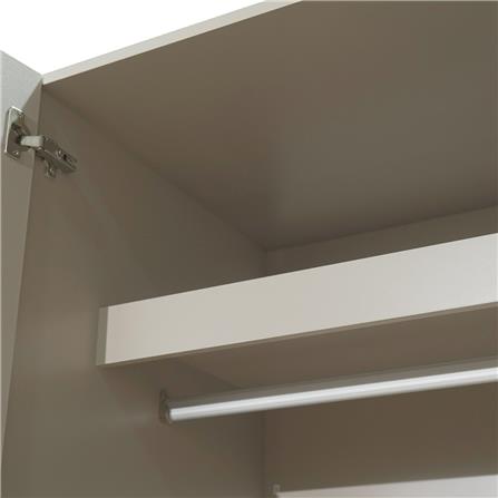 ตู้เสื้อผ้า 4 บานเปิด FURDINI CURVE 160 ซม. สีเทา_5