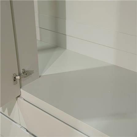 ตู้เสื้อผ้า 4 บานเปิด FURDINI CURVE 160 ซม. สีเทา_6