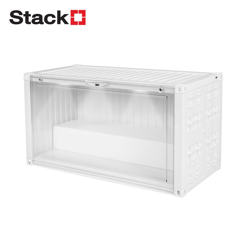 กล่องจัดเก็บโมเดล มีไฟ STACKO PLAY 35.5x19x17.5 ซม. สีขาว_1