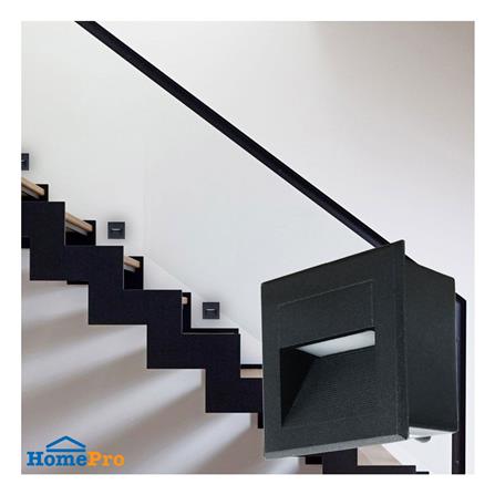 ไฟผนังภายนอก LED L&E 65-A0328 3 วัตต์ WARM WHITE สีดำ_3