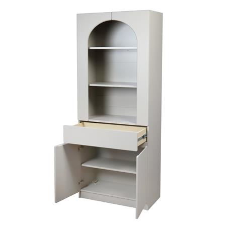 ตู้สูง FURDINI CURVE 80 ซม. สีเทา_2