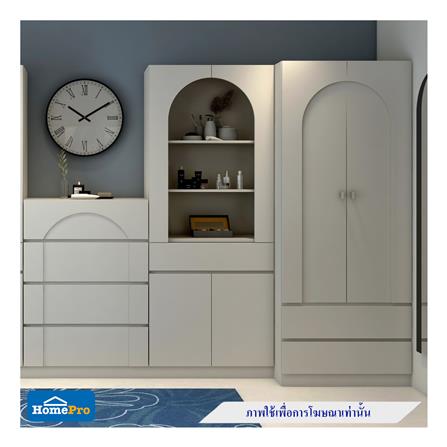 ตู้สูง FURDINI CURVE 80 ซม. สีเทา_7