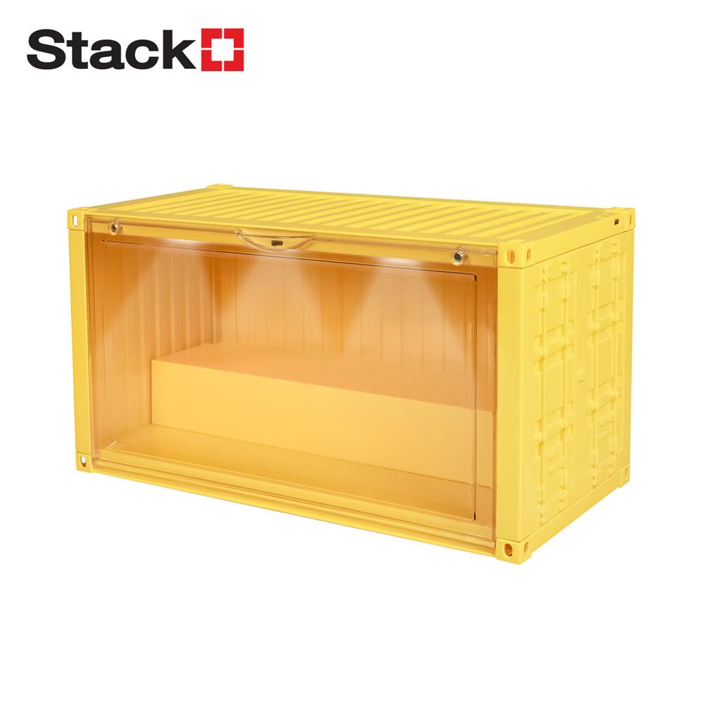 กล่องจัดเก็บโมเดล มีไฟ STACKO PLAY 35.5x19x17.5 ซม. สีเหลือง_0