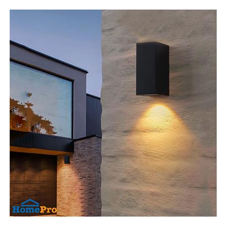 ไฟผนังภายนอก LED L&E 65-A0158 13 วัตต์ WARM WHITE สีดำ_5