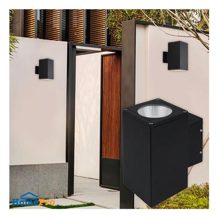 ไฟผนังภายนอก LED L&E 65-A0280 13 วัตต์ WARM WHITE สีดำ_4