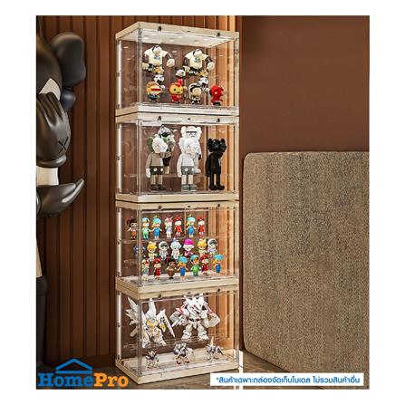 กล่องจัดเก็บโมเดล มีไฟ STACKO PLAY 30x17x23 ซม. สีขาว_6