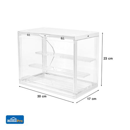 กล่องจัดเก็บโมเดล มีไฟ STACKO PLAY 30x17x23 ซม. สีขาว_9