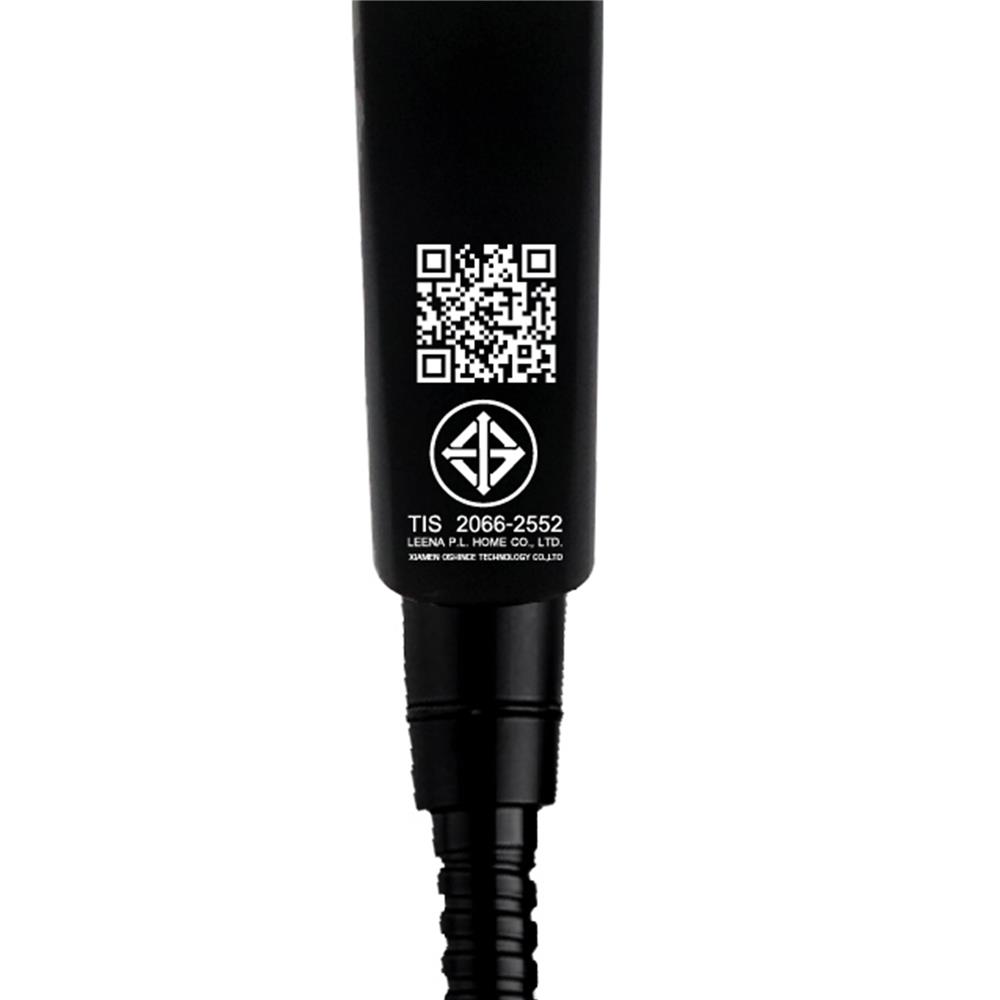 ชุดฝักบัวสายอ่อน 3 ระดับ HONS SS317-BK สีดำ