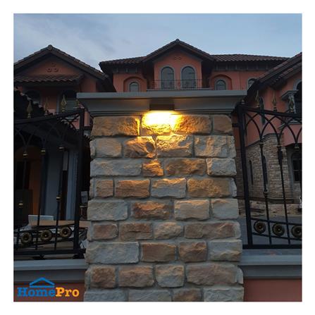 ไฟผนังภายนอก LED L&E 65-A0607 8 วัตต์ WARM WHITE สีดำ_6