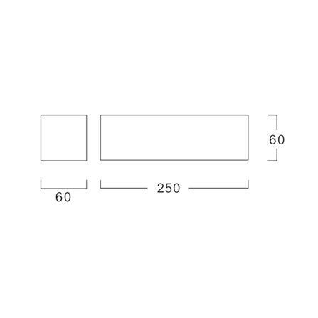 ไฟผนังภายนอก LED L&E 65-A0607 8 วัตต์ WARM WHITE สีดำ_7