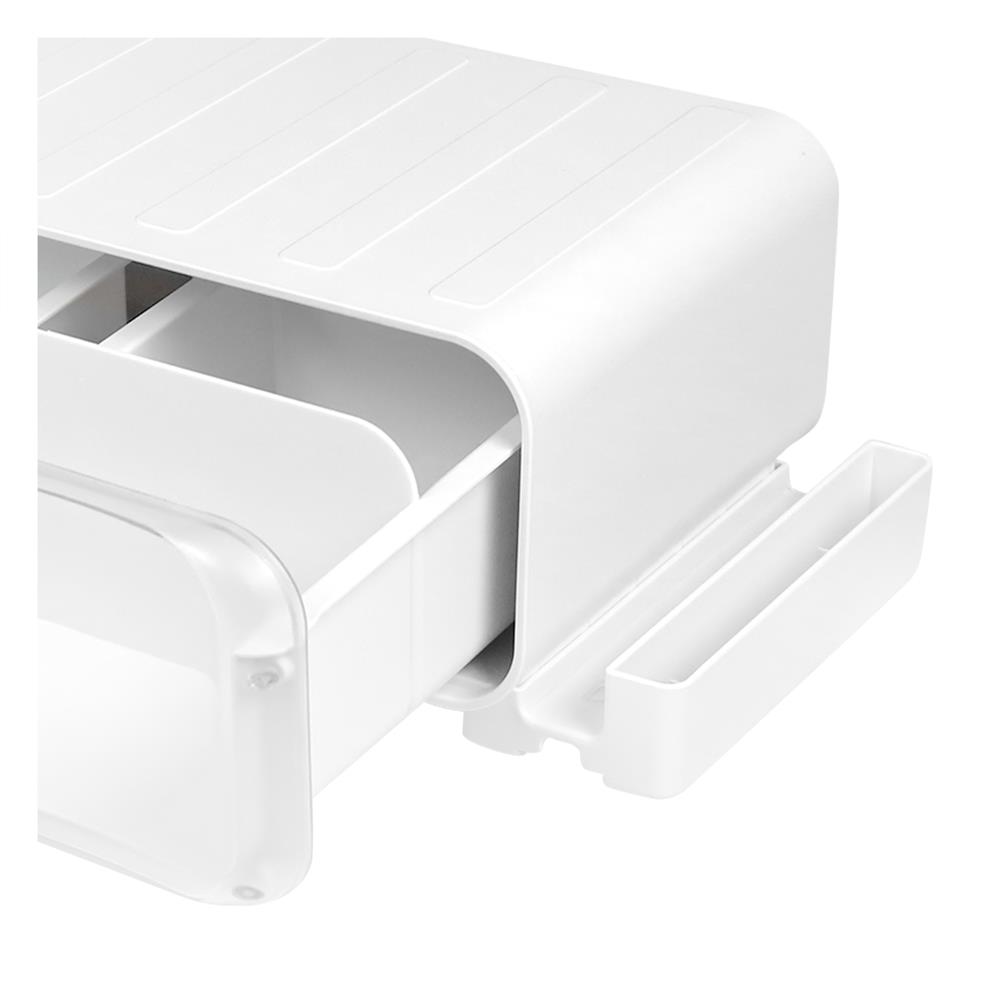 กล่องวางจอและโชว์โมเดล มีไฟ STACKO 60.5x21.3x14.5 ซม. สีขาว