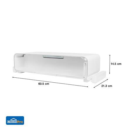 กล่องวางจอและโชว์โมเดล มีไฟ STACKO 60.5x21.3x14.5 ซม. สีขาว_10