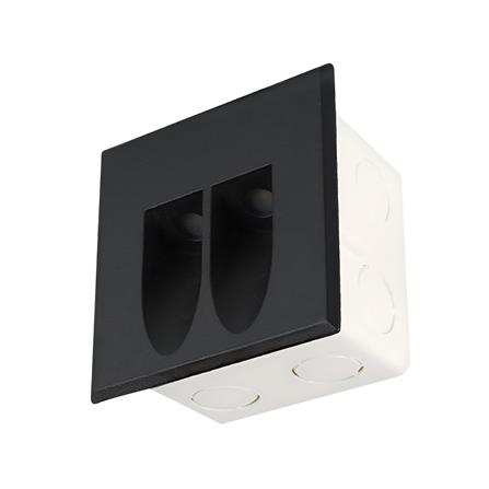 ไฟผนังภายนอก LED L&E 65-A0505 3 วัตต์ WARM WHITE สีดำ_1