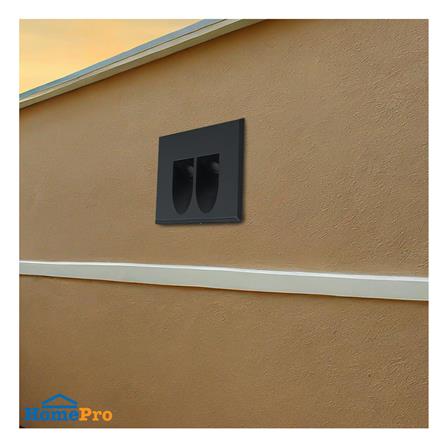 ไฟผนังภายนอก LED L&E 65-A0505 3 วัตต์ WARM WHITE สีดำ_4