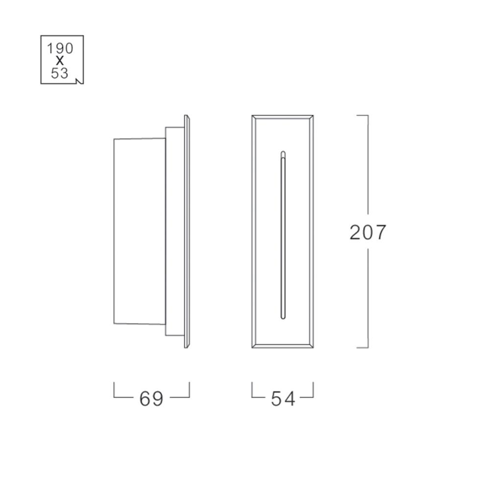 ไฟผนังภายนอก LED L&E 65-A0506 4 วัตต์ WARM WHITE สีดำ