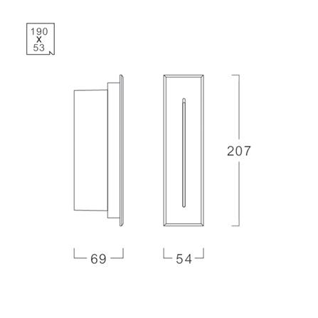 ไฟผนังภายนอก LED L&E 65-A0506 4 วัตต์ WARM WHITE สีดำ_4