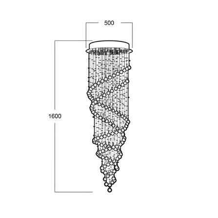 ไฟช่อ LUMAX 01-03060 สีเงิน/ใส 7 หัว_3