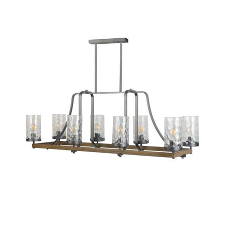 ไฟช่อ LUMAX  01-02969 สีน้ำตาล/ดำ/ใส 8 หัว_0