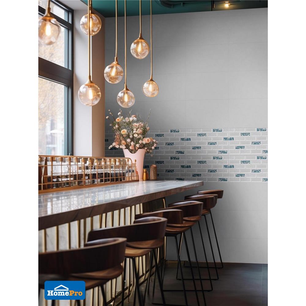 กระเบื้องผนัง 25x40 ซม. TARA เแอสเทรีย ไลท์ เกรย์