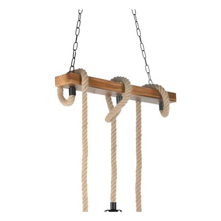 ไฟช่อ LUMAX 01-02891 สีดำ/น้ำตาล/ลายไม้ 3 หัว_2