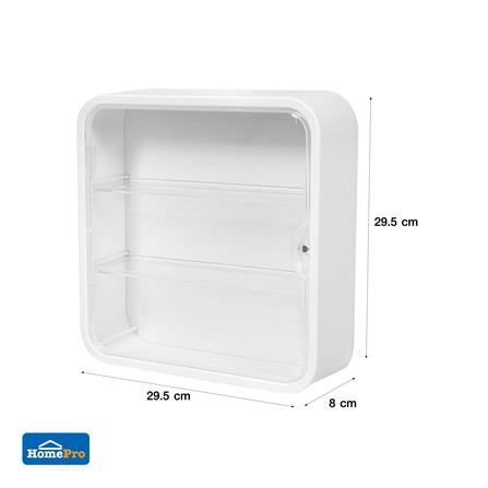 กล่องโชว์โมเดลติดผนัง STACKO PLAY 29.5x8x29.5 ซม. สีขาว_8