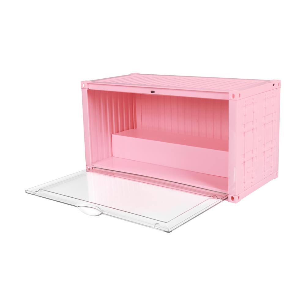 กล่องจัดเก็บโมเดล มีไฟ STACKO PLAY 35.5x19x17.5 ซม. สีชมพู