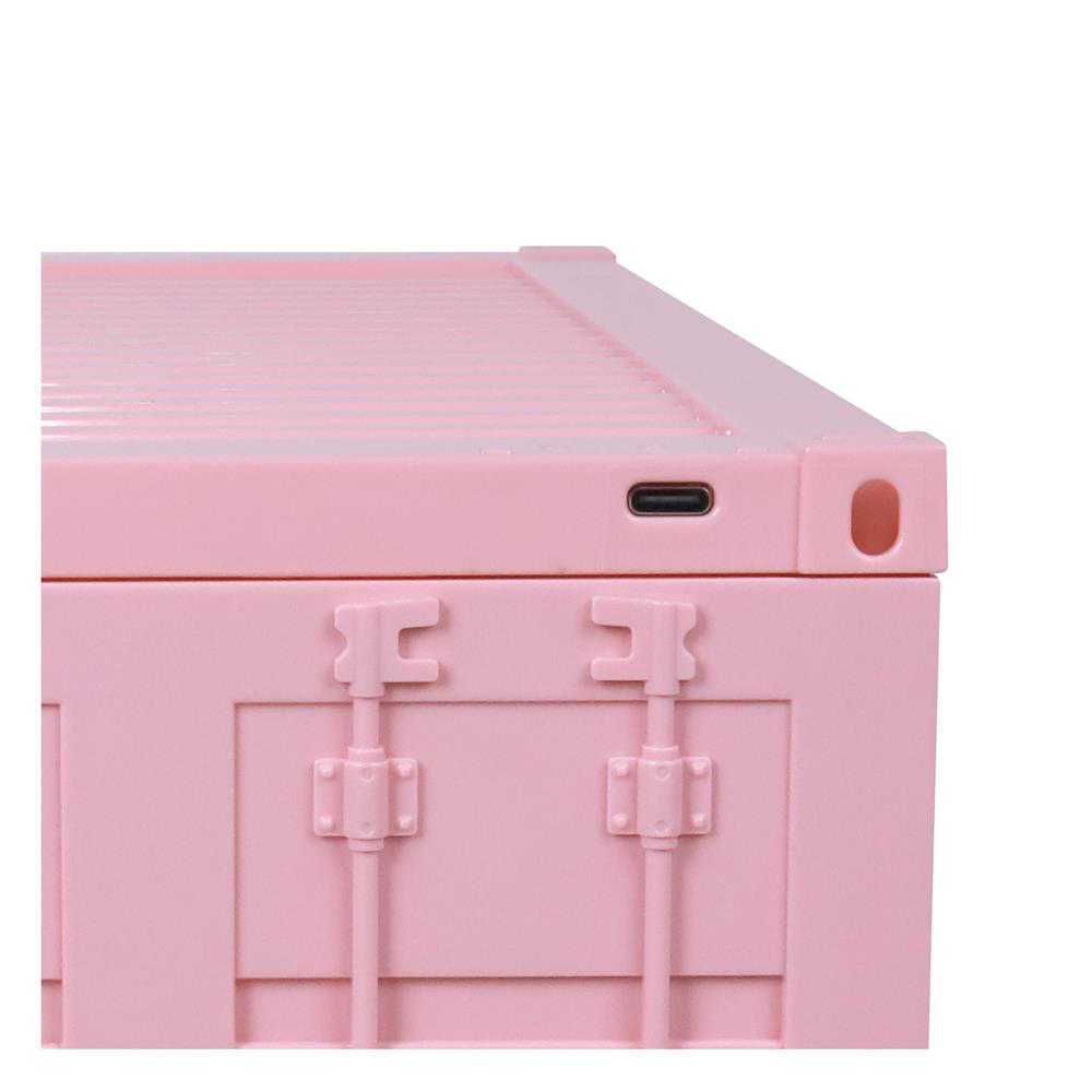 กล่องจัดเก็บโมเดล มีไฟ STACKO PLAY 35.5x19x17.5 ซม. สีชมพู