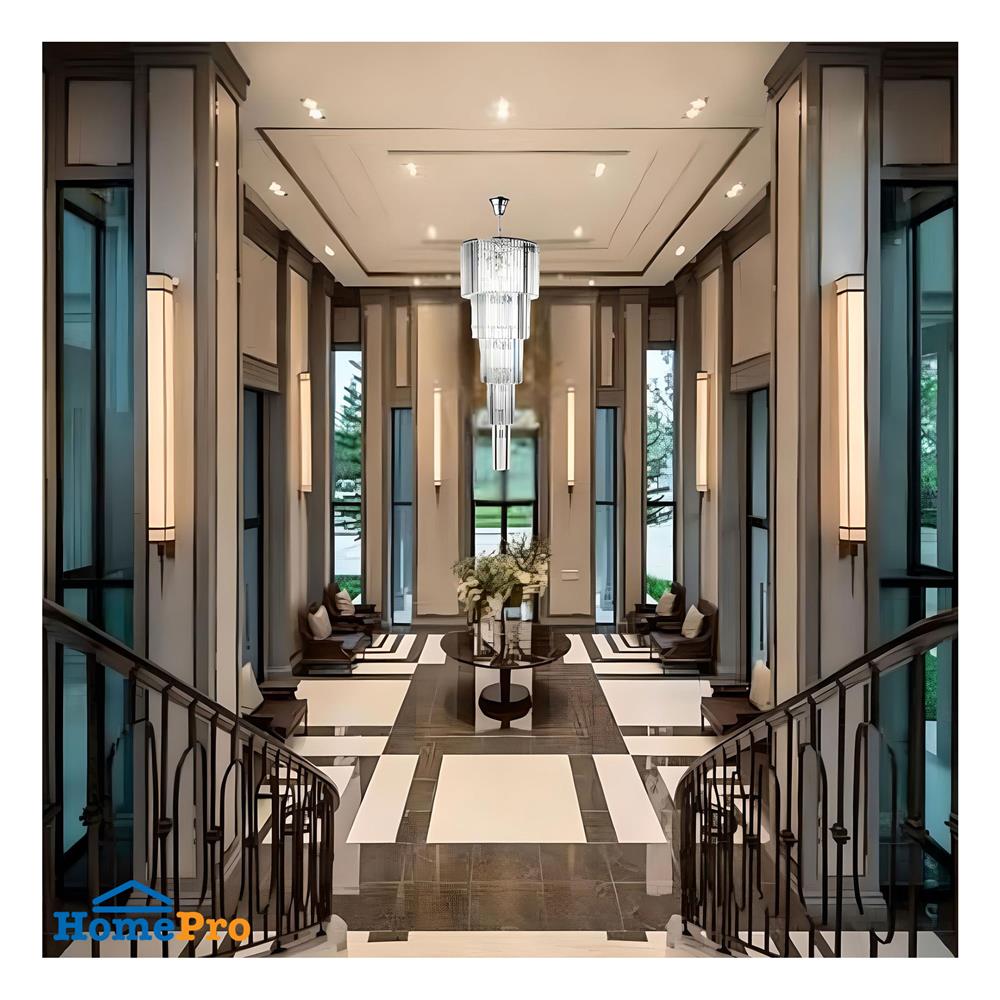 ไฟช่อ L&E 01-02751 สีเงิน/ใส 28 หัว