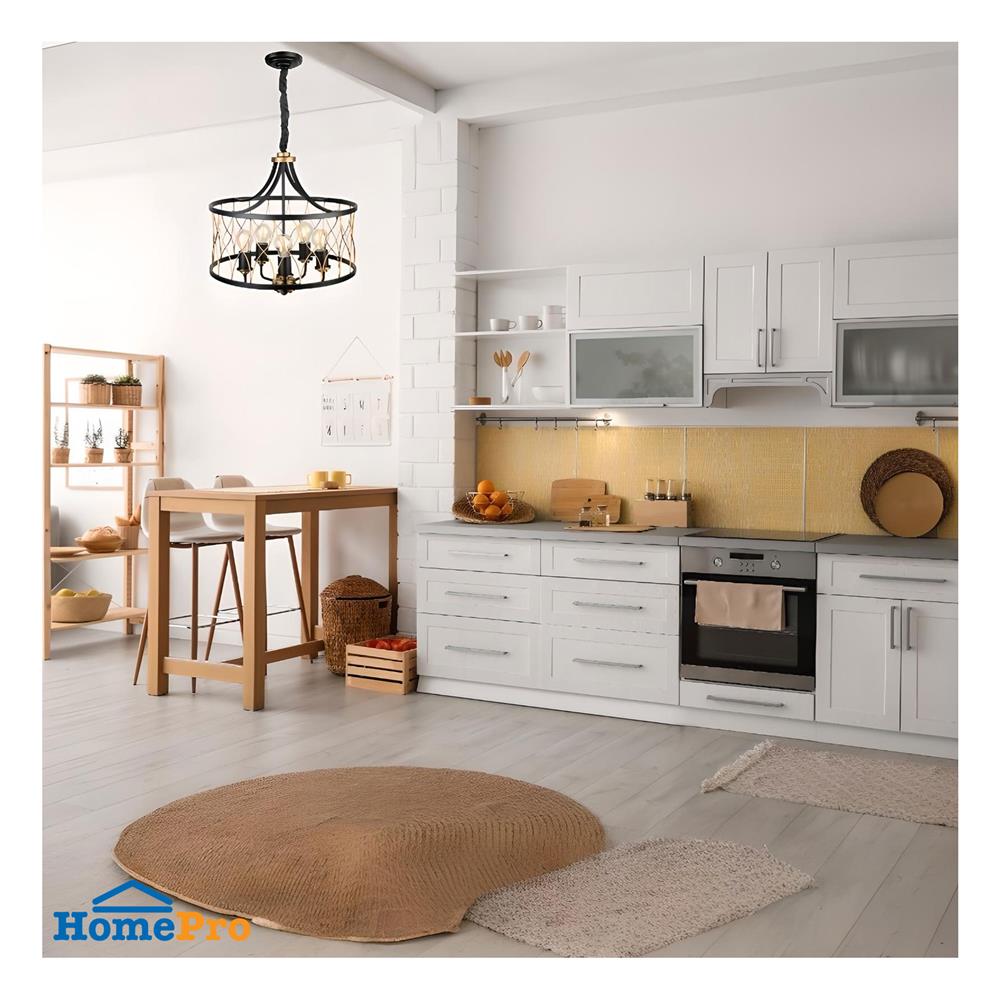 ไฟช่อ LUMAX 01-02868 สีดำ/ทอง 5 หัว