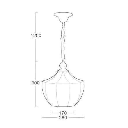ไฟช่อ L&E 01-02058 สีทอง/ใส 1 หัว_3