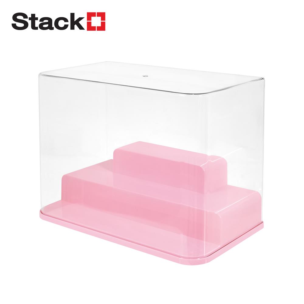 กล่องแท่นวางโชว์โมเดล STACKO PLAY 31x17.5x23 ซม. สีชมพู_1
