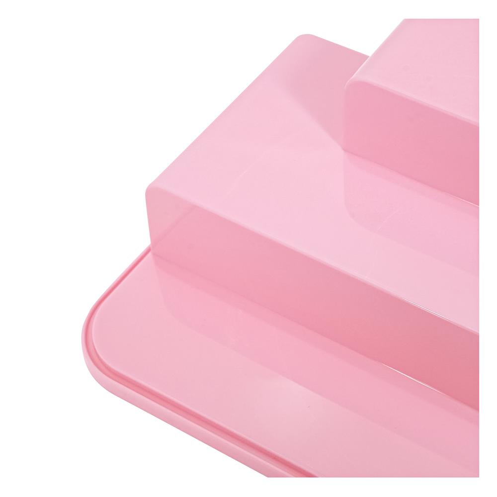 กล่องแท่นวางโชว์โมเดล STACKO PLAY 31x17.5x23 ซม. สีชมพู