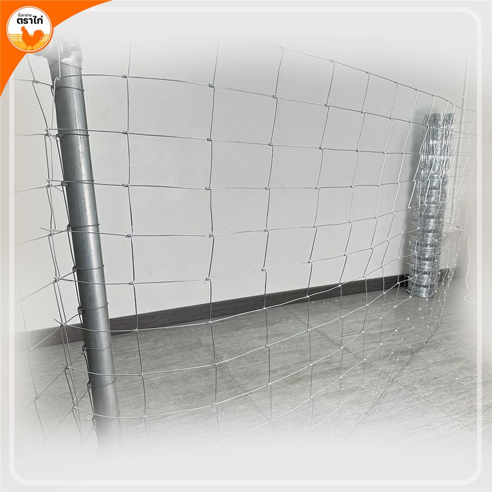 รั้วตาข่าย ตราไก่ ช่องตาถี่ 4X6 นิ้ว 1.2X30 ม.