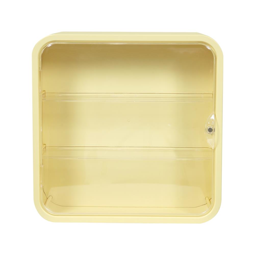 กล่องโชว์โมเดลติดผนัง STACKO PLAY 29.5x8x29.5 ซม. สีเหลือง