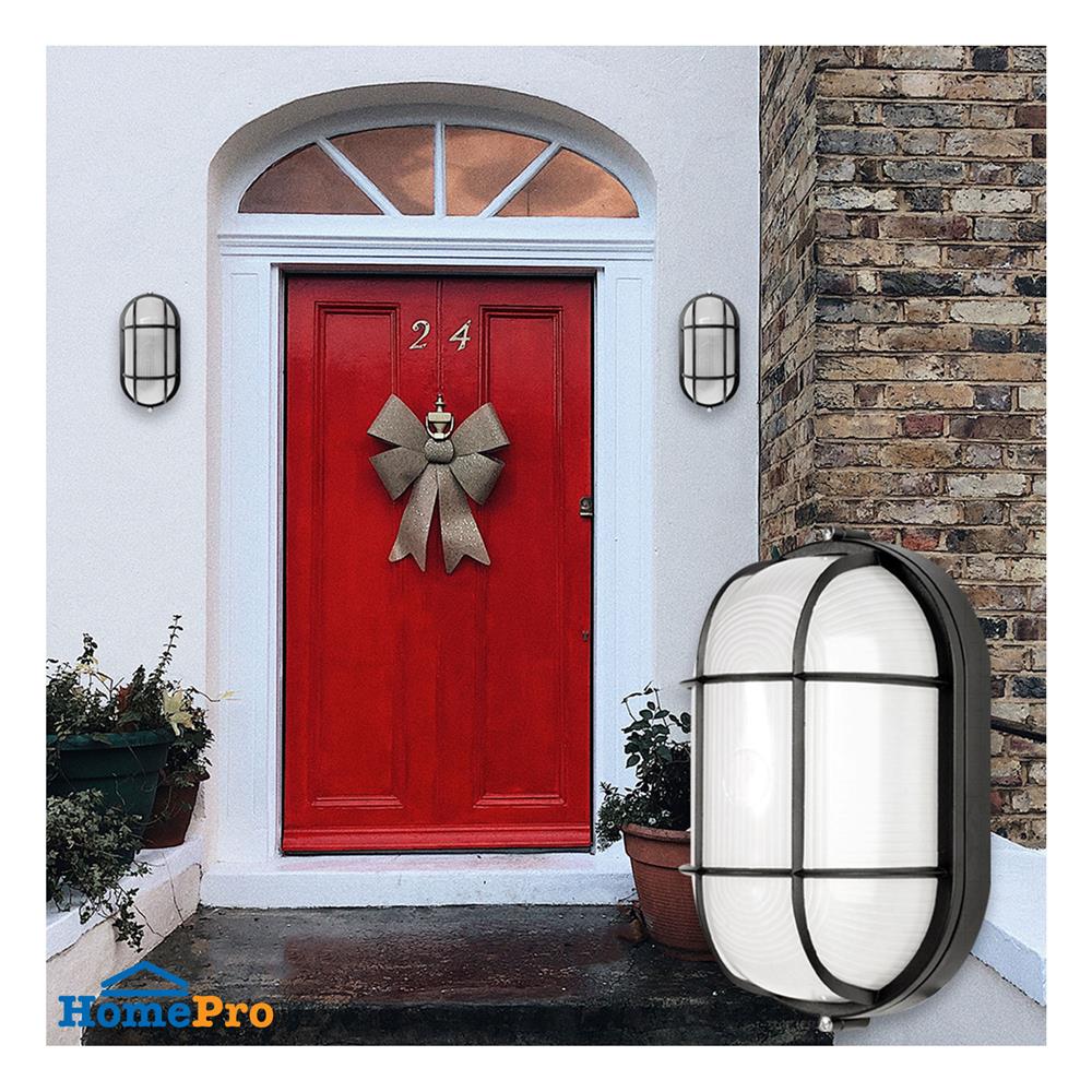 ไฟผนังภายนอก L&E 36-00146 สีดำ