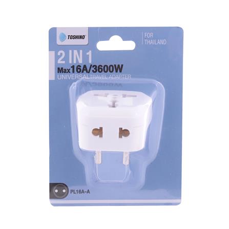 ปลั๊กแปลง 2 IN 1 UNIVERSAL 2 ขากลม TOSHINO PL16A-A 16 แอมป์_4