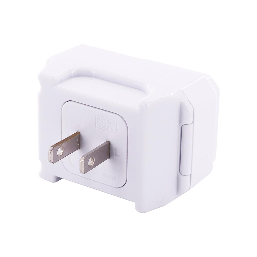 ปลั๊กแปลง UNIVERSAL 2 ขาแบน มีสวิตซ์ TOSHINO EA-ES 16 แอมป์