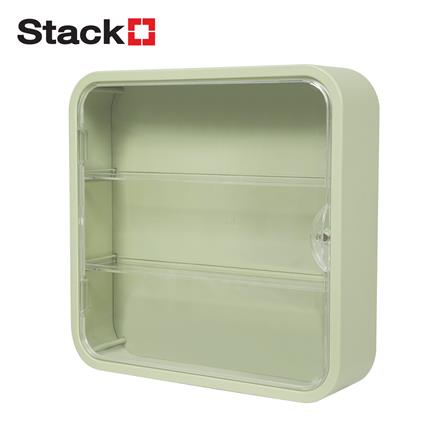 กล่องโชว์โมเดลติดผนัง STACKO PLAY 29.5x8x29.5 ซม. สีเขียว