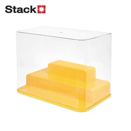 กล่องแท่นวางโชว์โมเดล STACKO PLAY 31x17.5x23 ซม. สีเหลือง
