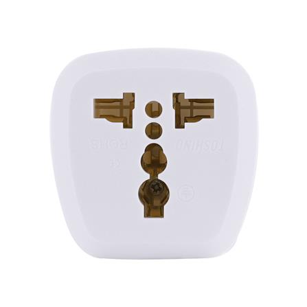 ปลั๊กแปลง 2 IN 1 UNIVERSAL 2 ขาแบน TOSHINO PL16A-E 16 แอมป์_0