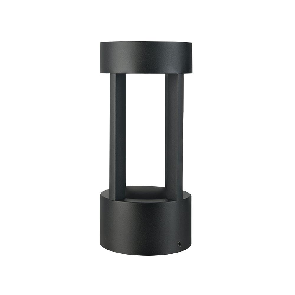 ไฟหัวเสา LED L&E  9P-A0246 6 วัตต์ WARM WHITE สีดำ